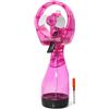 MIJOMA Flacone spray con ventilatore: ventilatore portatile a batteria, raffreddamento da viaggio, ideale per giornate calde, spray rinfrescante e flusso d'aria fresca, leggero e maneggevole (rosa)