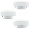Area illumina Kit 3 Lampadine LED GX53, 10-12W, Luce Calda/Naturale/Fredda, 835-1100 Lumen, Dimmerabile/Non Dimmerabile, 74x28mm (12W 850LM naturale 4000K dimmerabile)