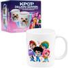 KPop Demon Hunters Ufficiale Saja Boys Tazza Simpatica 315ml, Tazze Ceramica Tè e Caffè, Adatto al Microonde e Alla Lavastoviglie, Regali per Lei (Bianco Saja Boys)
