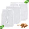Yoassi Sacchetto Filtrante Sacchetto Filtro per Latte di Mandorle Borsa per Latte Vegetale Sacchetti Multiuso Colino per Latte di Noci, Frutta Secca (Forma a U, 3 PZ)