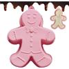 Generic Stampo per torte in silicone a forma di omino di pan di zenzero, antiaderente, per cuocere mousse, muffin, cioccolato fondente dolci