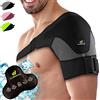 Feel Recovery Tutore Spalla Uomo e Donna con Borsa Ghiaccio Gel Caldo/Freddo - Supporto Cuffia dei Rotatori per Dolore, Lussazione, Tendinite - Fascia Compressione Neoprene Spalla per Braccio Destro e Sinistro