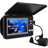 KOROBIE Ecoscandaglio, Fotocamera for la pesca subacquea con zoom digitale 4x 4,3 pollici 4000mAh 15 m Infrarossi Winter Fisherman