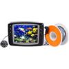 KOROBIE Ecoscandaglio, Display LCD a colori da 3,5 pollici Fotocamera pesca subacquea Fish Finder HD 1000TVL Obiettivo grandangolare(15M)