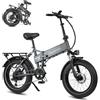 Maxtron Polaris - Bicicletta elettrica pieghevole da 20, batteria sostituibile da 48 V, 13 Ah, per una lunga autonomia fino a 70 km, motore da 250 W, altezza del sedile regolabile, per uomo e donna