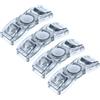 TOYANDONA 4 Pezzi Pulsanti per Occhiali da Nuoto Neri, Clip, Plastica | Festa Estiva, per Cinturini 10-13mm, Regolazioni Rapide, Fissaggio Stabile, Compatibili Vari Modelli