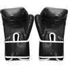 Horett da Sacco da Boxe Sacco Boxe per Bambini in Pelle PU Blocco Pollice Traspirante Supporto per il Polso del Palmo con Imbottitura in Schiuma Spessa (Nera)