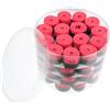 jojofuny Nastro Assorbente Overgrip Elastico Perforato per Impugnatura Racchetta 60 Pezzi in Pu Rosso Antiscivolo per Racchette da Badminton e Manici di Racchetta, per Atleti