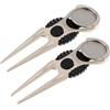 HEALSOPTHY 2 Pezzi Divot Tool da Golf in Lega di Zinco, Riparatore Zolle Portatile Marcatore Pallina, Decorativo, per Accessori da Golf e Campo Verde