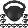 YARNOW Fibbia Cinturino Casco Sicurezza Nero Abs 10 Pezzi | Ricambio per Sottogola, Parti di Riparazione Leggere, Accessori per Elmetto e Cappelli da Cantiere