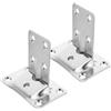 Healvian Staffa da Tavolo Rimovibile Interasse Fori 69,3/34,6/31,6/25mm, in Acciaio Inox 304, Supporto a Inserto per Tavolo e Scaffali, Argento, per Yacht e Camper