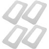 FUNOMOCYA 4 Pezzi Toppa Riparazione per Fessura Pinne Tavola da Surf in PVC Bianco per attività Acquatiche Intense e Surf