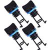 Ipetboom Tappi Scarico Kayak in Nylon Nero, 4 Pezzi, Canoe Scupper Plugs per Pedalò, Impermeabili e con Buona Tenuta