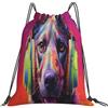 Dusviba Divertente zaino con coulisse per cane pastore belga | Borsa da palestra leggera in poliestere resistente all'acqua per sport, viaggi, scuola, yoga, spiaggia, shopping