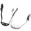 Angoily 2 Pezzi Cinturino Sottogola per Casco Regolabile, Nero e Bianco,