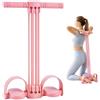 FARYODI Fasce di resistenza con manico, 6 tubi per pedali | Cyclette per tutto il corpo, allenatore per cosce e addominali, fascia di resistenza a pedale, yoga, fitness