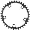 Generisch 36T 110 BCD - Corona in lega di alluminio per bici da strada, con profilo dentato positivo e negativo, diametro 5,9 in / 151 mm, leggero, compatibile con 9/10/11 velocità, nero