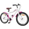 SYDE Bicicletta per bambini, 20 pollici, rosa, per 6-11 anni