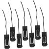 Toyvian 7 Pezzi Fermaglio per Pinna Tavola da Surf Clip, Nero, per SUP