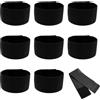 CATELL 8 Pezzi Nero Elastico Braccio Fascia da Braccio Elastica Fascia da Lutto