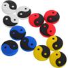 Toyvian Smorzatore per Racchetta da Tennis Yin-Yang 12 Pezzi | Silicone e Pvc, Riduce il Rumore delle Corde, per Campi Coperti, Principianti e Atleti