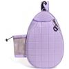 Baoblaze Zaino Sport Donna Borsa Racchette Tennis Borsa Padel Borsa Badminton Tracolla Imbottita in Poliestere con Tasca Frontale E Tasca Laterale a Rete