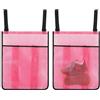 Generisch Borsa portaoggetti per tappeto elastico, montaggio a parete, grande capacità, Colore: rosa., Siehe Beschreibung, Vedi descrizione | Grande organizer in rete per giocattoli, all'aperto, piscina, allenamento, campeggio, parco, cortile e bambini