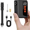 NEAJEW Mini pompa elettrica per bicicletta, batteria da 120 psi, con indicatore di pressione digitale e spegnimento automatico, pompa ad aria ricaricabile USB-C, per valvole Presta e Schrader, bici da corsa