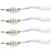 minkissy 4 Pezzi Trappola da Pesca Resistente all Usura in Nylon e Ferro, Facile da Pulire, Rete Portatile per Cattura Pesci, Attrezzatura per Pesca Outdoor Colore Casuale