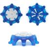 Lawsen 50 tacchetti per scarpe da golf, include una chiave a torsione rapida, tacchetti compatibili con la maggior parte delle scarpe da golf (blu)