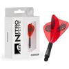 RED DRAGON Darts - Nitro Flite Integrato Sistema di Volo e Albero | Jonny Clayton 'The Ferret' | Aquilone Forma e Design - Nero e Arancione Colore, Breve Lunghezza