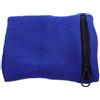 COHEALI Portafoglio da Polso in Cotone con Tasca con Cerniera e Funzione Assorbente Sudore per attività Quotidiane e Corsa, Fascia Elastica Sportiva Blu