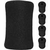 Gatuida Manicotti in Spugna Nero Set 5 Pezzi, per Attrezzi Palestra | Ricambio Comodo, Diametro Interno 22mm e Esterno 75mm, per Panca e Macchine