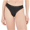 Tommy Hilfiger Perizoma Donna Tanga, Nero (Black), XS