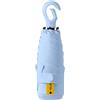 Travebo Mini ombrello pieghevole da viaggio con moschettone ad anello per donne e bambini, leggero, compatto, portatile, piccolo, tascabile, protezione UV, stecche in fibra di vetro, rivestimento in