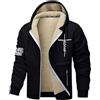 Generic Maglione Blu Scollo V Felpa Lunga con Zip E Cappuccio Felpa Uomo Sportiva Felpe Hoodie Maglioni Uomo Collo Alto con Zip Giacchetto Autunnale Uomo Giacche A Sci Uomo Felpa Full Zip Senza Cappuccio