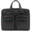 PIQUADRO Blue Square Valigetta Protezione RFID Pelle 37 cm Scomparto per laptop