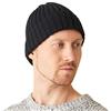 CHARM Uomo Fisherman Beanie Berretto 100% Cotone da Donna, Nero