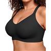 Vertvie Senza cuciture Jelly Bra senza fili copertura di supporto completo | Senza ferretto, push-up, reggiseno invisibile, comodo bralette per tutti i giorni e sport, per curve regolari e taglie forti