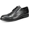 Allthemen Scarpe Derby da Uomo Scarpe Basse Oxford Eleganti da Lavoro Formali Vintage Stringate Nero 45 EU