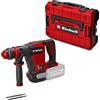 Einhell Professional Martello demolitore a batteria TP-DH 18/4 Li BL-Solo | PXC | 18 V | Brushless | 4,0 J | SDS-Plus | Funzionamento continuo | Scalpello a punta e piatto | Valigetta | senza batteria