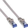 InLine Cavo patch InLine® piatto, U/FTP, Cat.6A, grigio, 10m