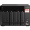 QNAP Server NAS QNAP TS-673A Tower Collegamento ethernet LAN Nero V1500B [TS-673A-8G]