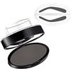 GL-Turelifes Sopracciglia timbro polvere Kit Perfette sopracciglia Power Seal natura timbro trucco strumento delicate brow forma per professionisti e principianti (#4 Grigio nero)