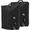 TOOSOAR 16L Sacchetti Sottovuoto Viaggio 2 Pezzi, Impermeabili Pieghevoli con Finestra Visiva - Senza Pompa per Biancheria/Indumenti (Nero)