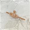 Vivienne Westwood Orb Cravatta Clip Bar Oro Rosa Rosa 5,6 cm con Custodia NO ...