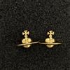 Vivienne Westwood Orecchini Vivienne Westwood Pierce sfera massiccia oro 1,8 cm con custodia NO...