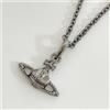 Vivienne Westwood Collana Vivienne Westwood mini sfera bassorilievo superiore 1,7 cm canna di f...