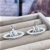 Vivienne Westwood Orecchini Vivienne Westwood Pierce azzurro 2,3 x 1,6 cm senza scatola