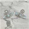Vivienne Westwood Orecchini Vivienne Westwood stella cadente sfera blu chiaro 2,1 x 1,5 cm con ...